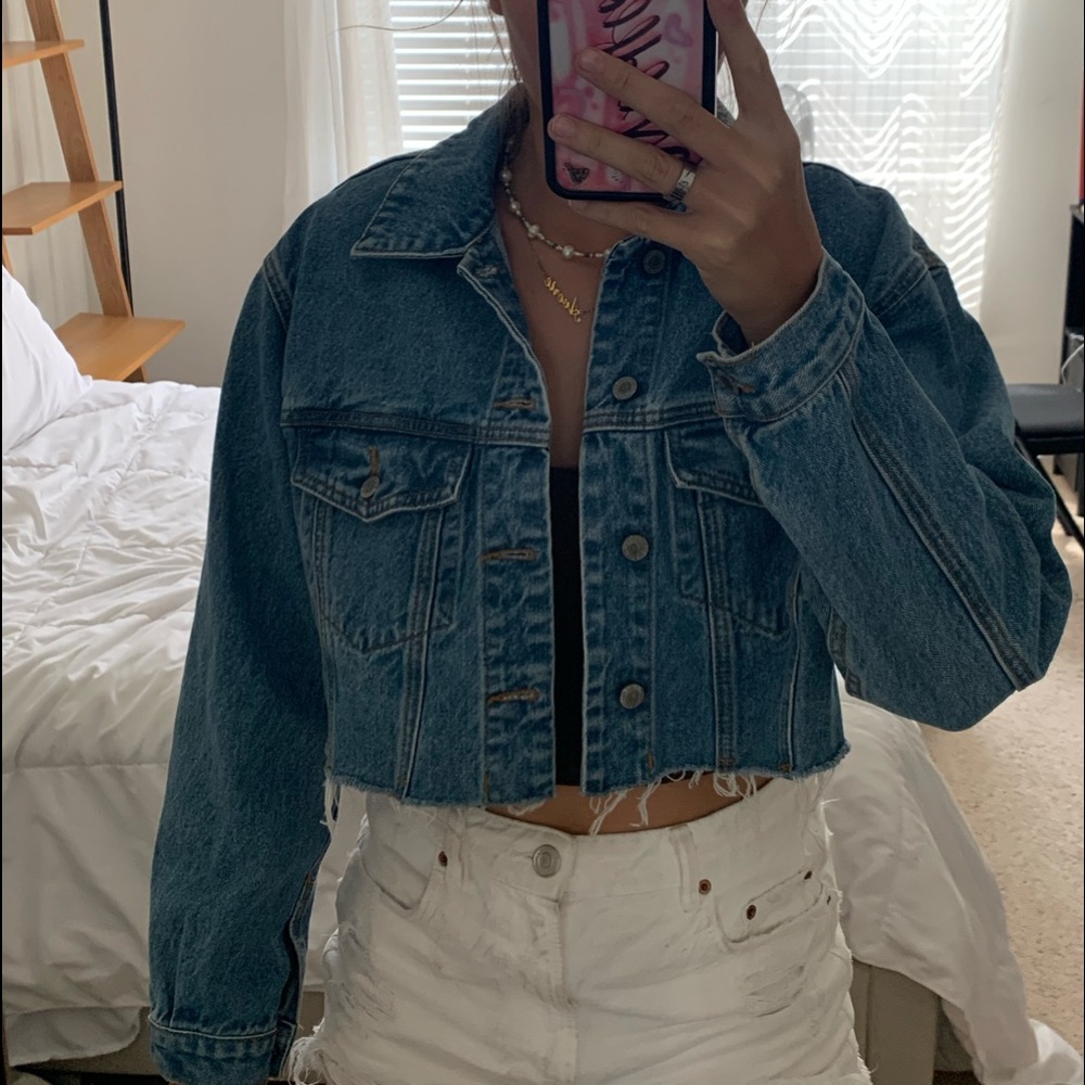 Brandy Cropped Denim Jacket